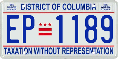 DC license plate EP1189