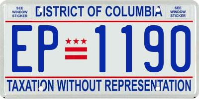DC license plate EP1190