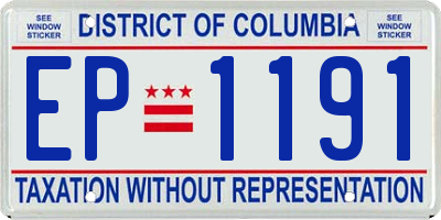 DC license plate EP1191