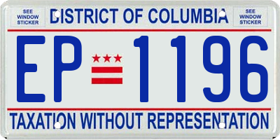 DC license plate EP1196