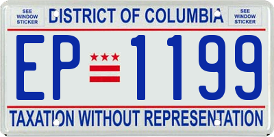DC license plate EP1199