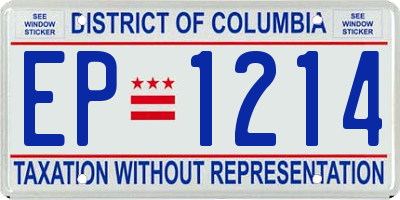 DC license plate EP1214