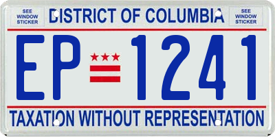 DC license plate EP1241