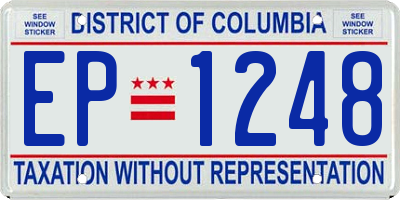 DC license plate EP1248