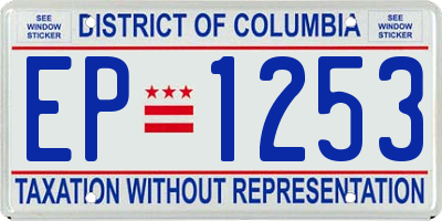 DC license plate EP1253