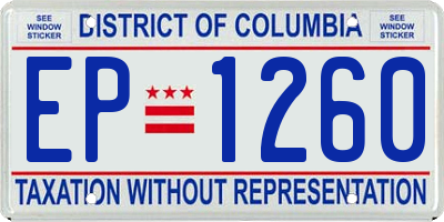 DC license plate EP1260