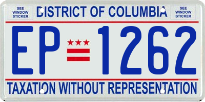 DC license plate EP1262