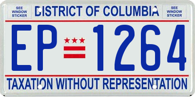 DC license plate EP1264