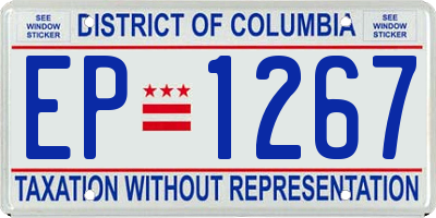 DC license plate EP1267