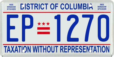 DC license plate EP1270