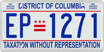 DC license plate EP1271