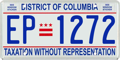 DC license plate EP1272