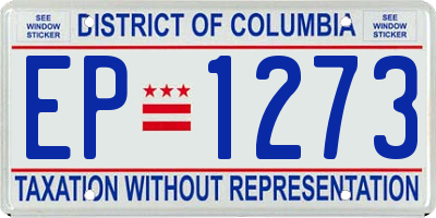 DC license plate EP1273