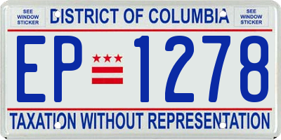 DC license plate EP1278