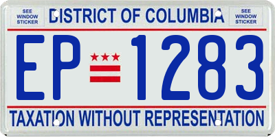 DC license plate EP1283