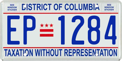 DC license plate EP1284