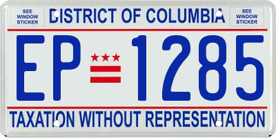 DC license plate EP1285