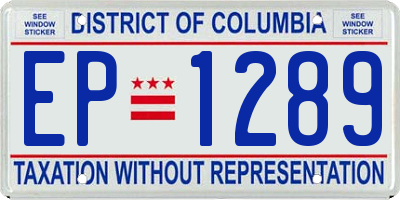 DC license plate EP1289