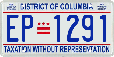 DC license plate EP1291