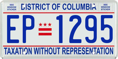 DC license plate EP1295