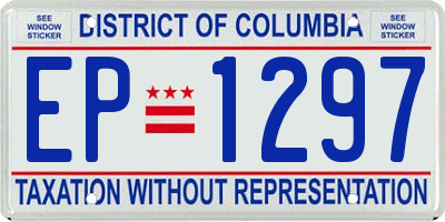 DC license plate EP1297