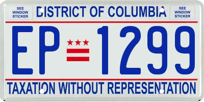 DC license plate EP1299