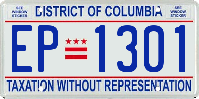 DC license plate EP1301