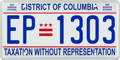 DC license plate EP1303