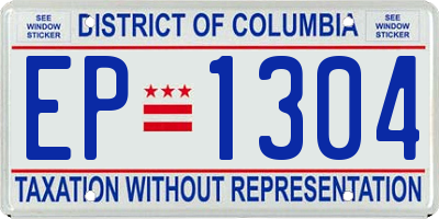 DC license plate EP1304