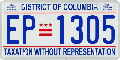 DC license plate EP1305