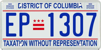 DC license plate EP1307