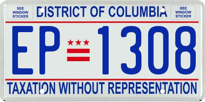 DC license plate EP1308