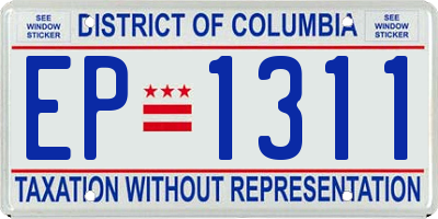 DC license plate EP1311