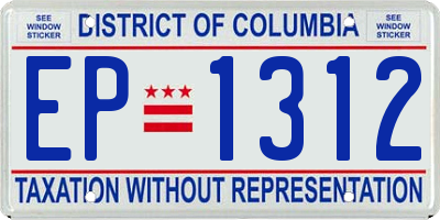 DC license plate EP1312