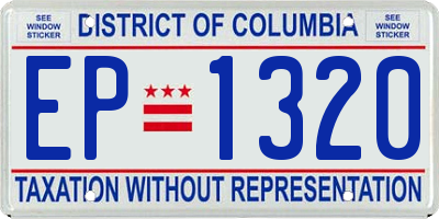 DC license plate EP1320