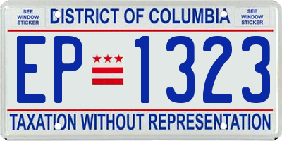 DC license plate EP1323