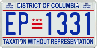 DC license plate EP1331