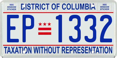 DC license plate EP1332