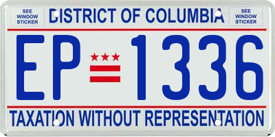 DC license plate EP1336