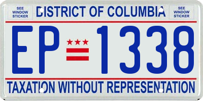 DC license plate EP1338