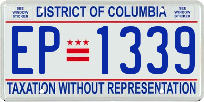 DC license plate EP1339