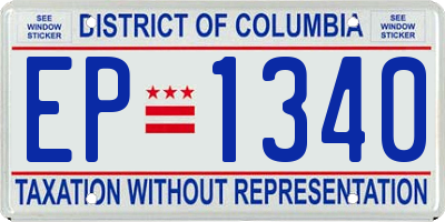 DC license plate EP1340