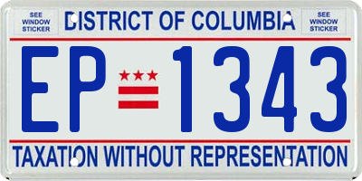 DC license plate EP1343