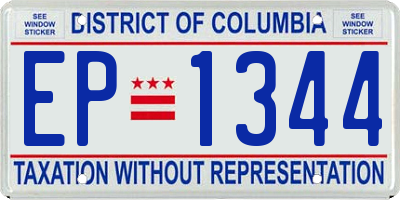 DC license plate EP1344