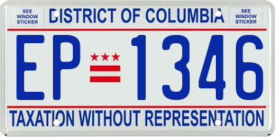 DC license plate EP1346