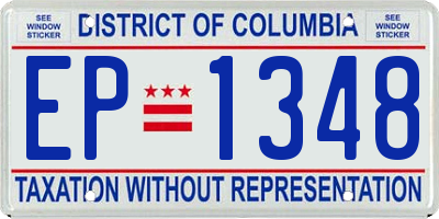 DC license plate EP1348