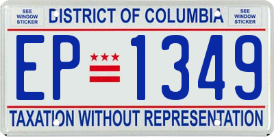 DC license plate EP1349