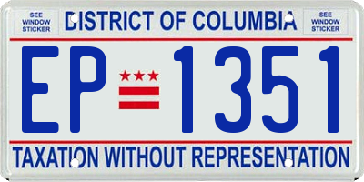 DC license plate EP1351