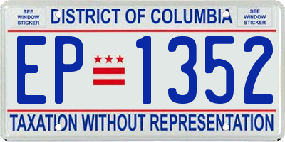 DC license plate EP1352