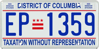 DC license plate EP1359